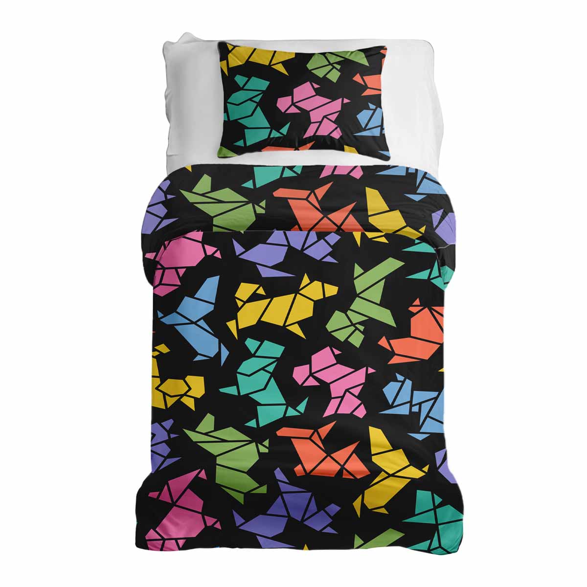Original Therapiedecke - Ensemble de literie en coton Chien Origami