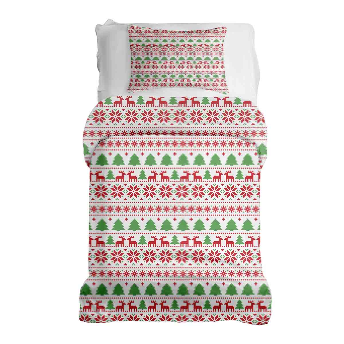 Original Therapiedecke - Ensemble de literie en coton Noël en Norvège