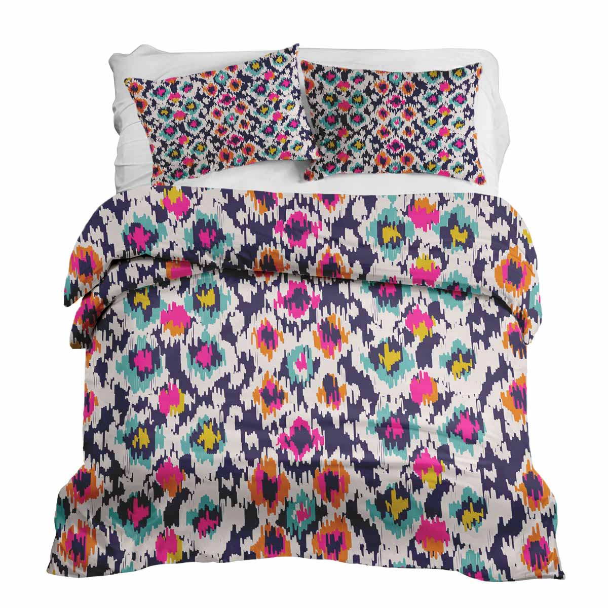 Original Therapiedecke - Ensemble de literie en coton Multicolore avec imprimé léopard