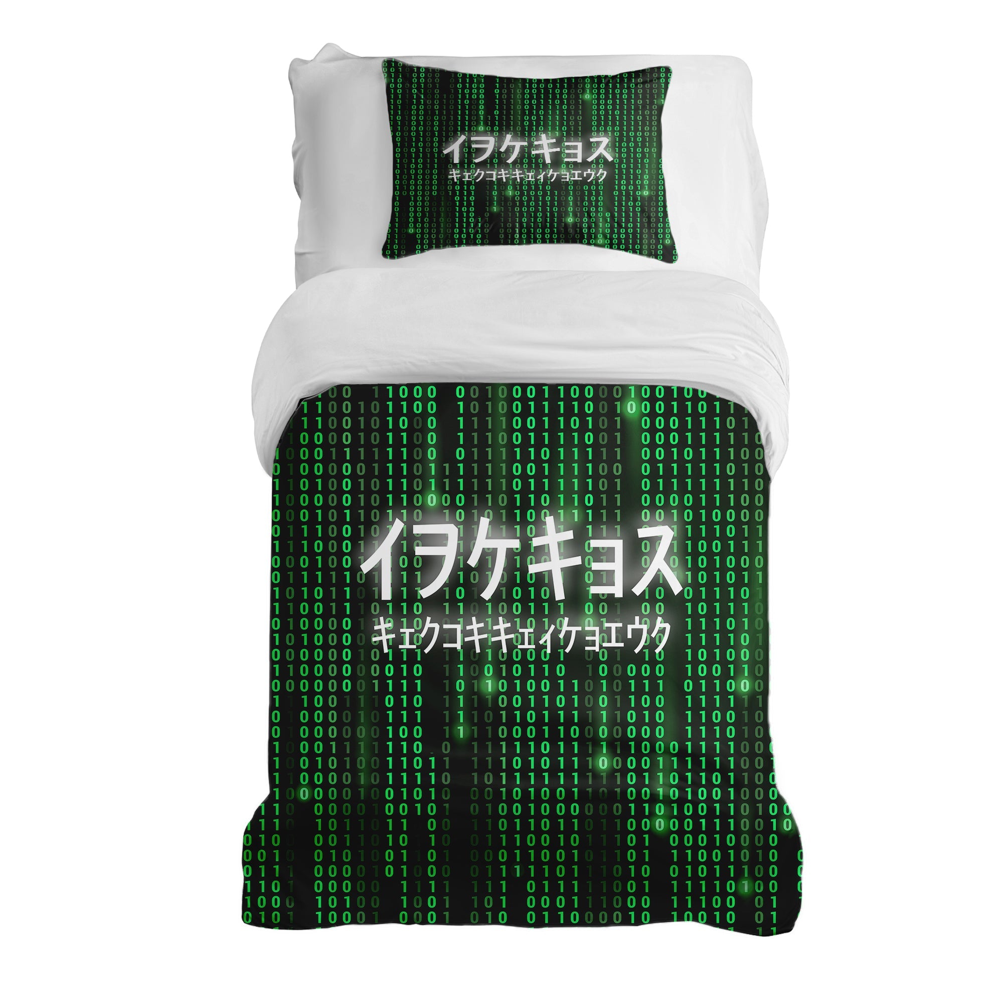 Couverture Thérapeutique Originale TD - Ensemble de Literie en Coton Vert The Matrix