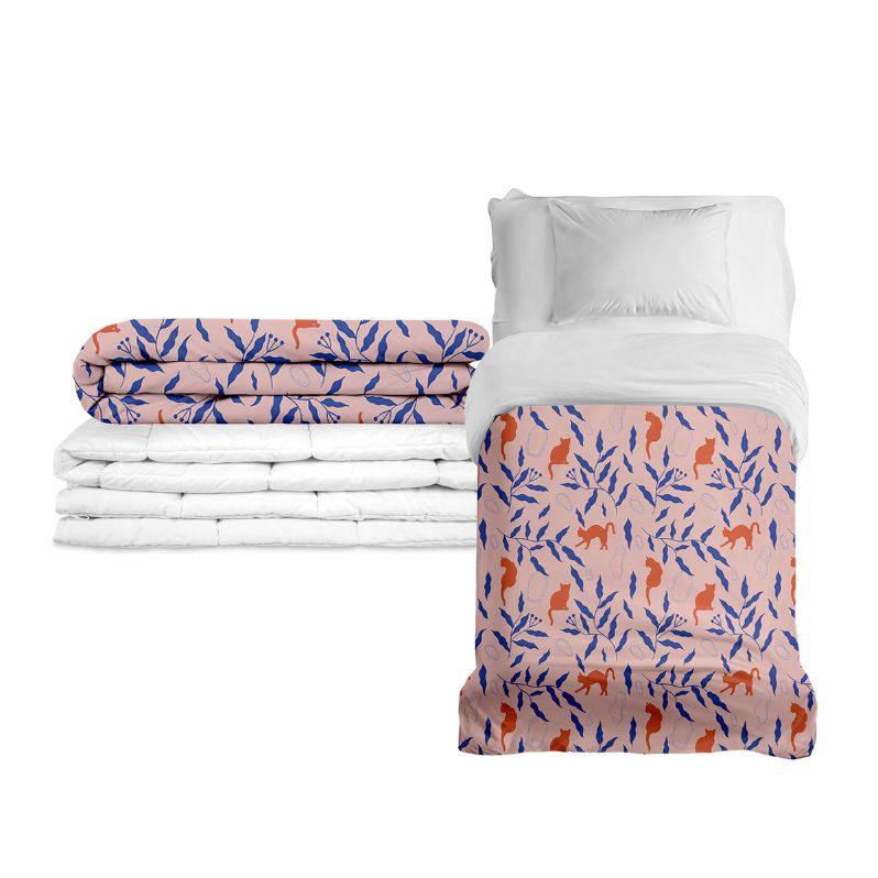 Couverture thérapeutique originale - Couverture pondérée Chat rouge avec housse en coton pour enfants