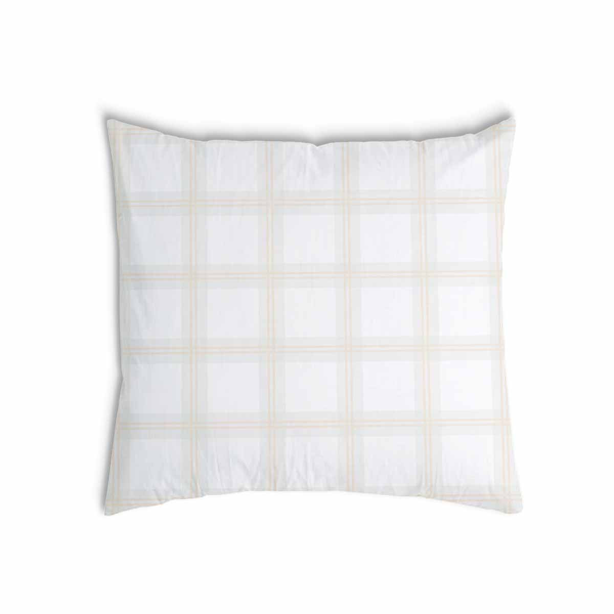 Coussin de santé orange à carreaux verts