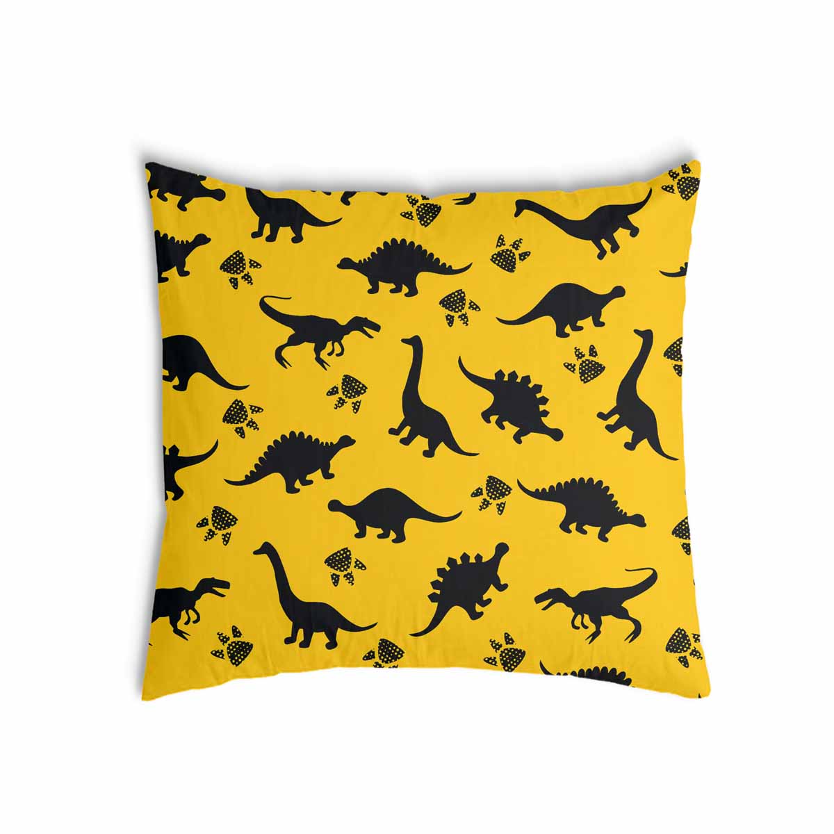 Coussin de santé jaune avec dinosaure