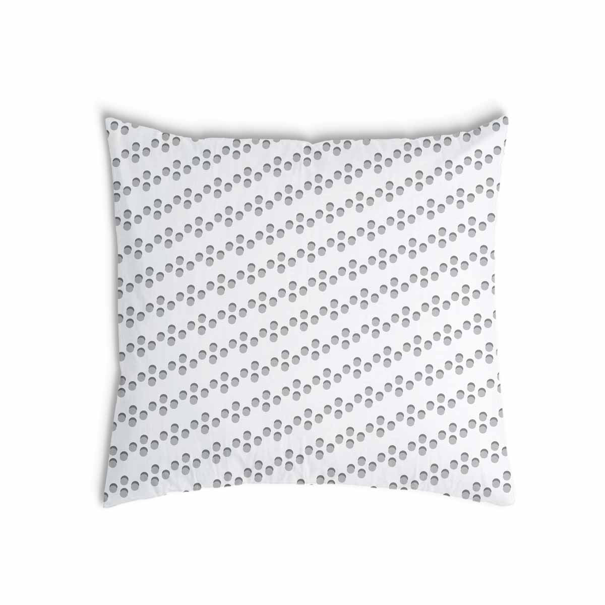 Coussin de santé blanc avec cercles gris