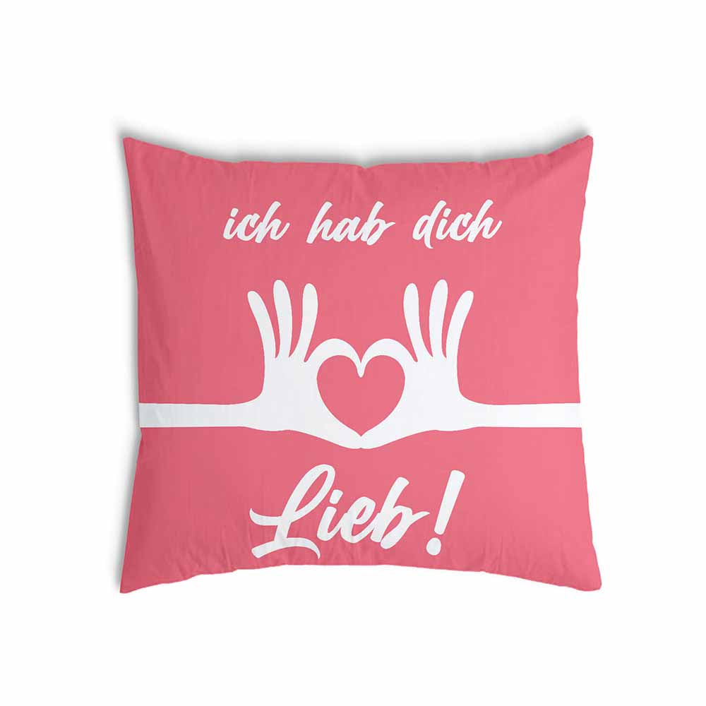Coussin de santé rose Je t'aime