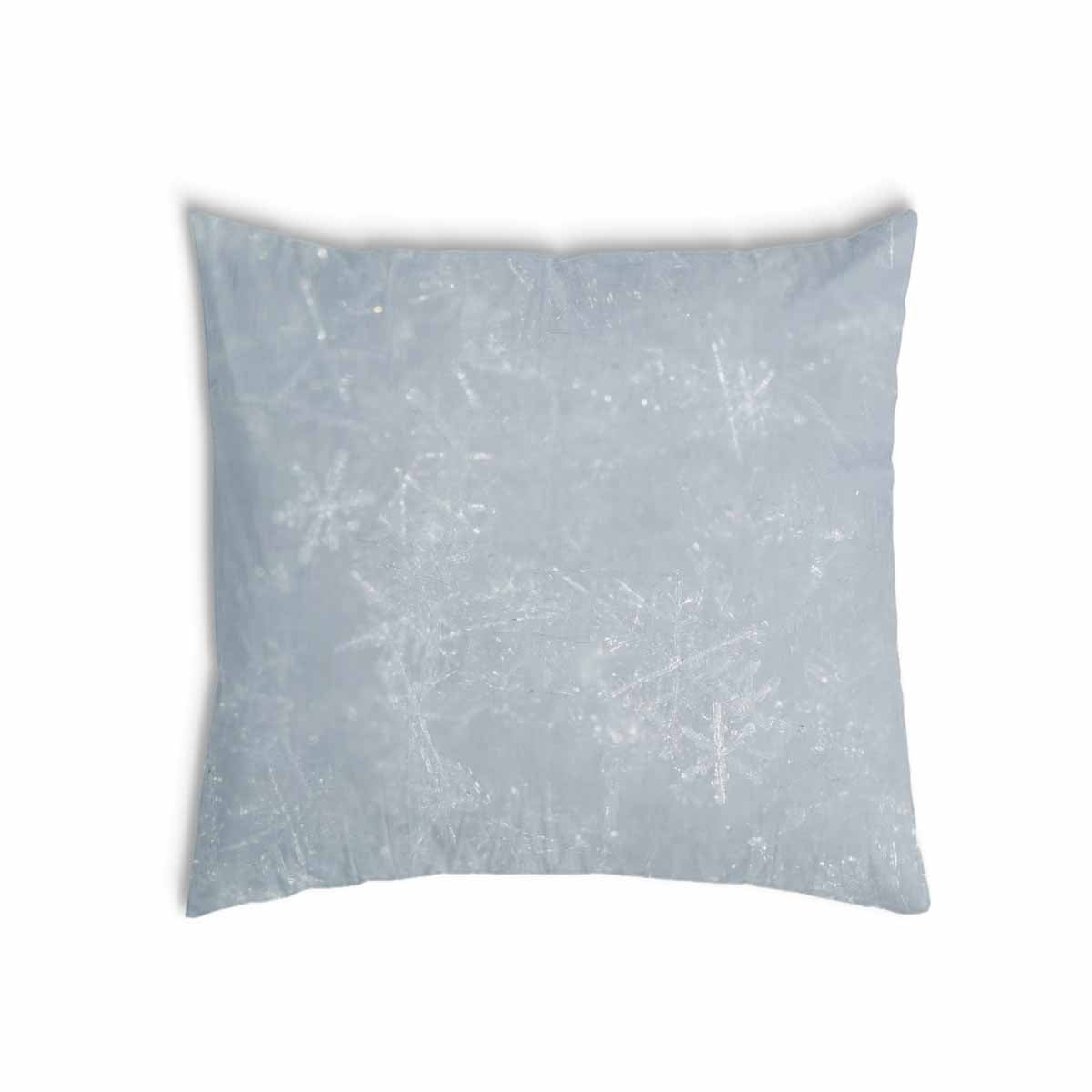 Coussin de santé gris avec flocons de neige
