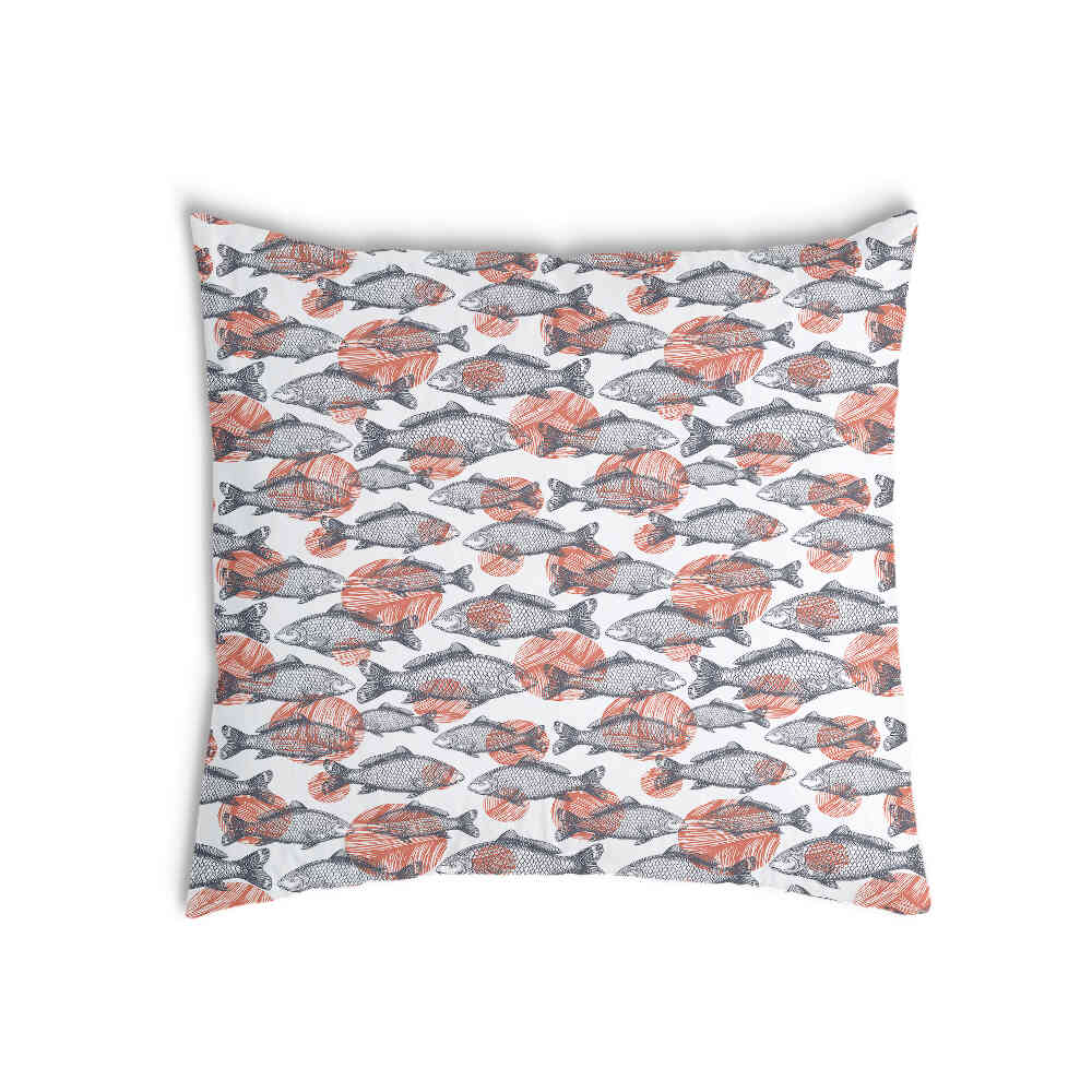 Coussin de santé poissons gris
