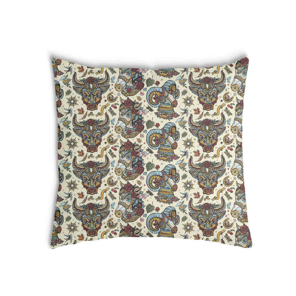 Coussin de santé têtes d'animaux colorées