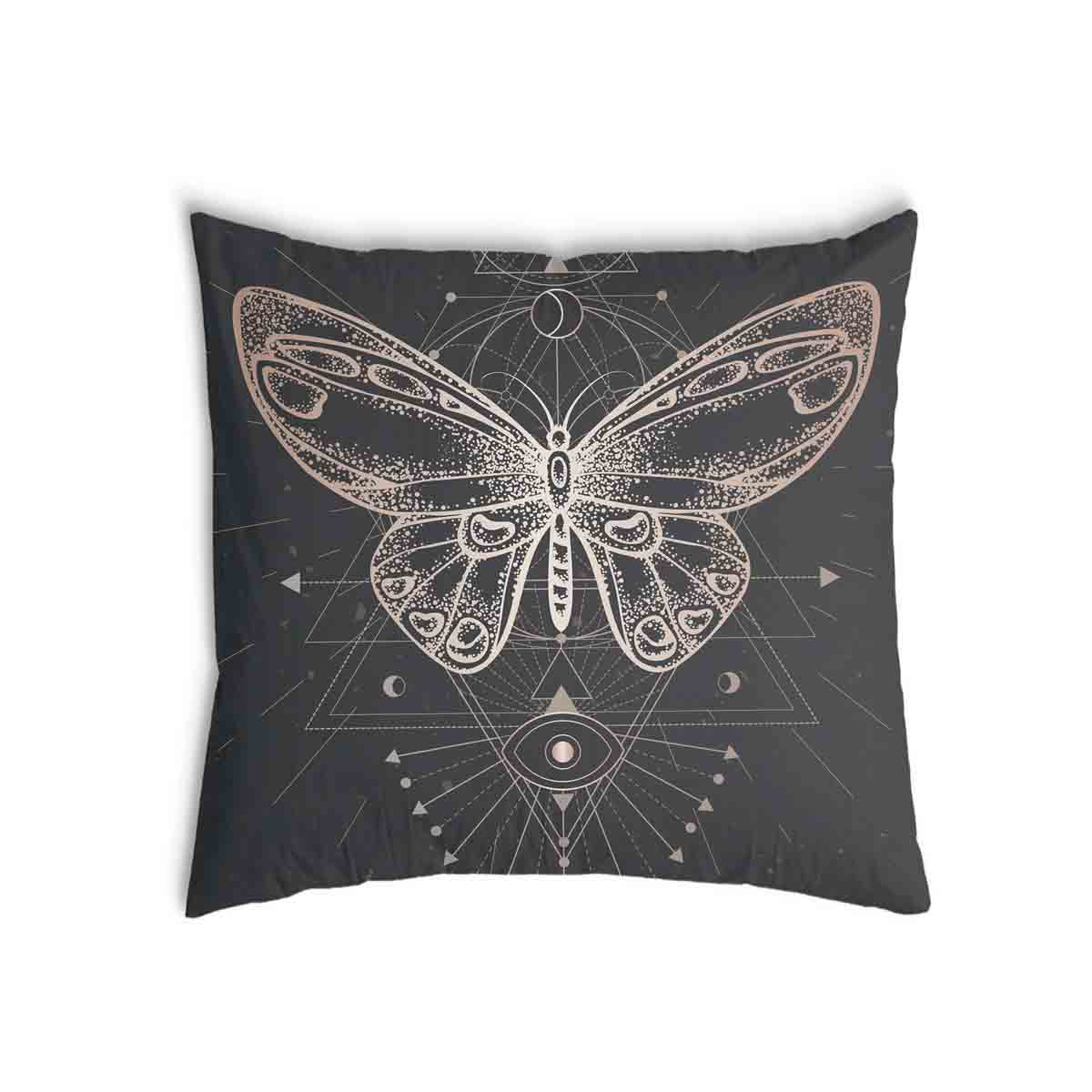 Coussin de santé noir avec papillon