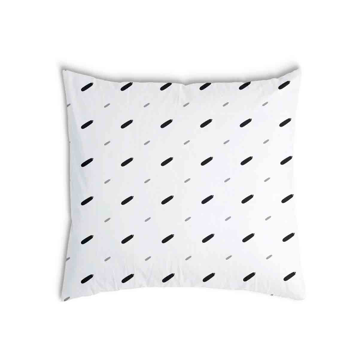 Coussin de santé blanc avec de courtes rayures