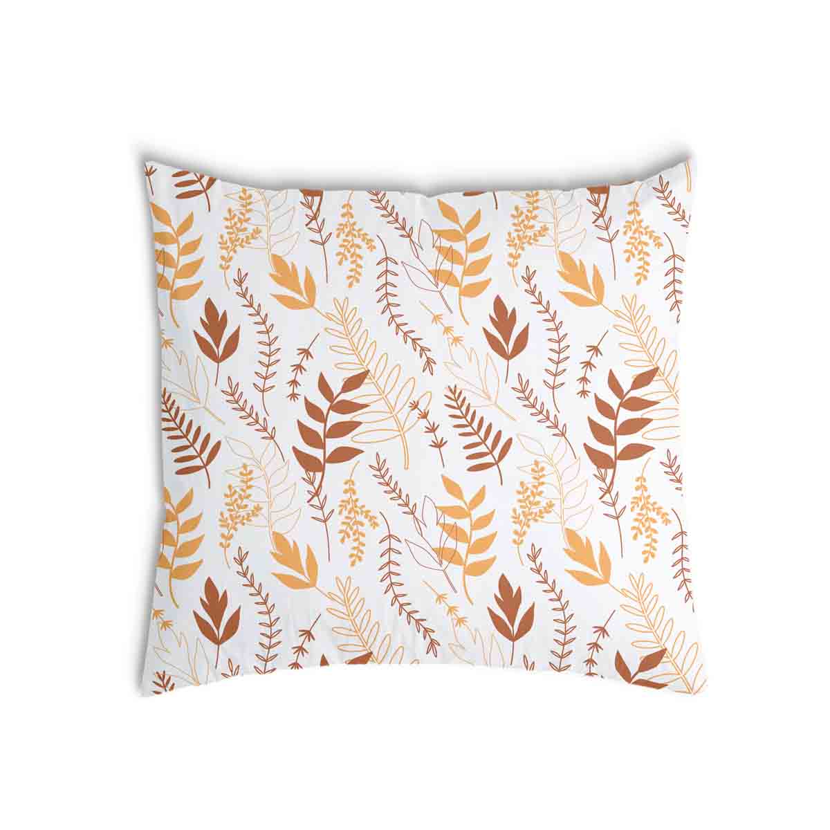 Coussin de santé blanc avec branches automnales