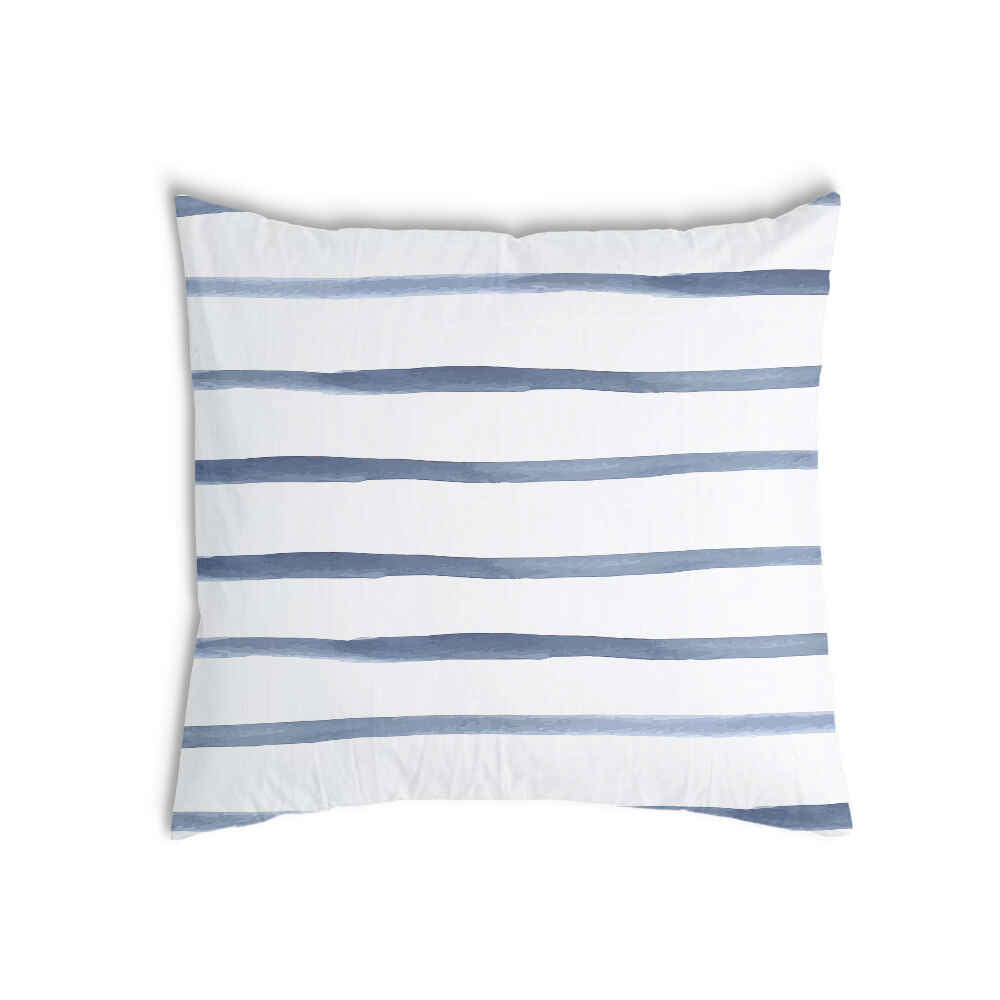 Coussin de santé rayures transversales bleues