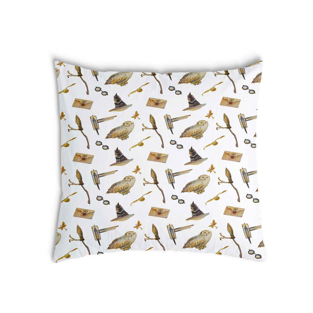 Coussin de santé blanc avec hiboux