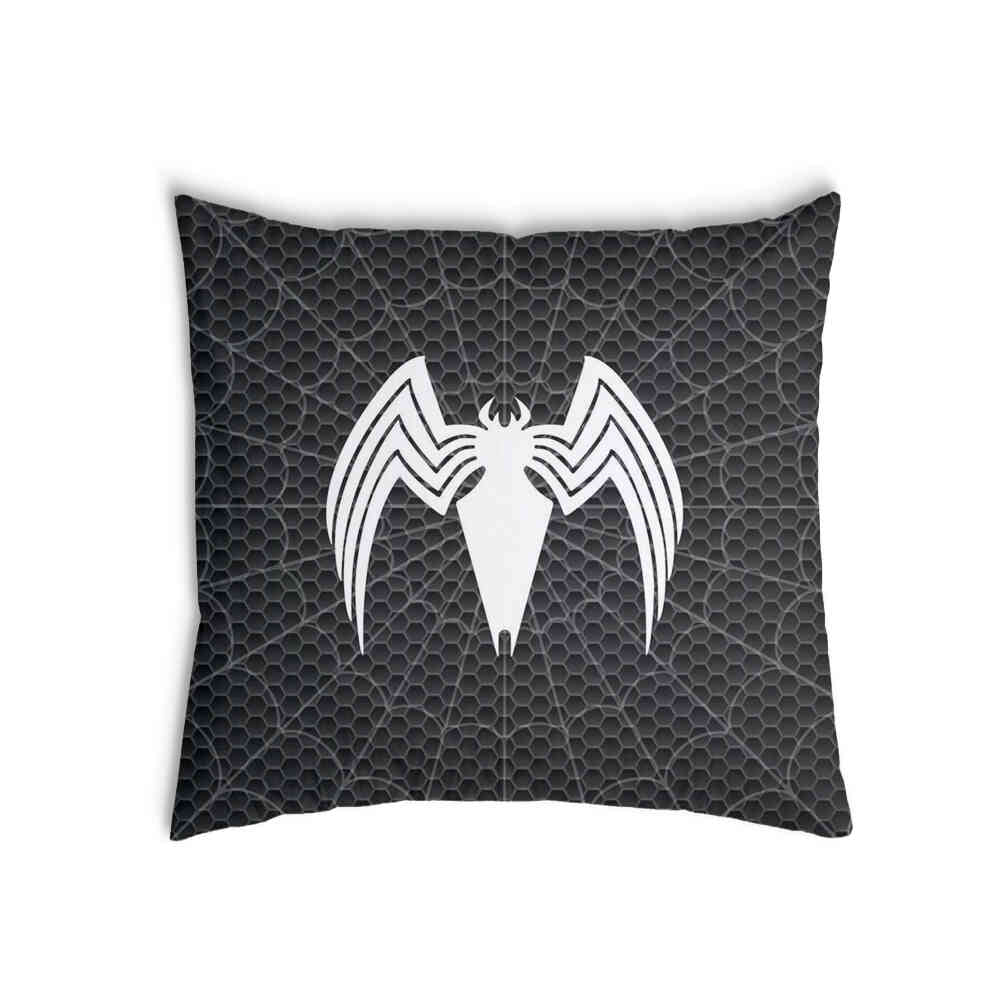 Coussin de santé noir avec araignée