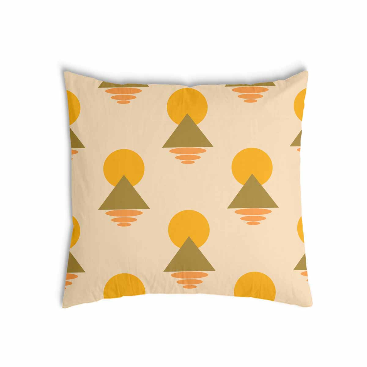 Coussin de santé avec formes jaunes