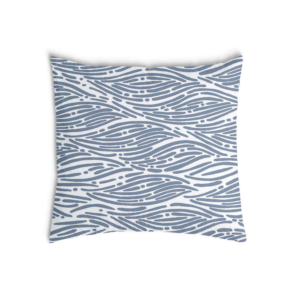 Coussin de santé motif ondulé bleu