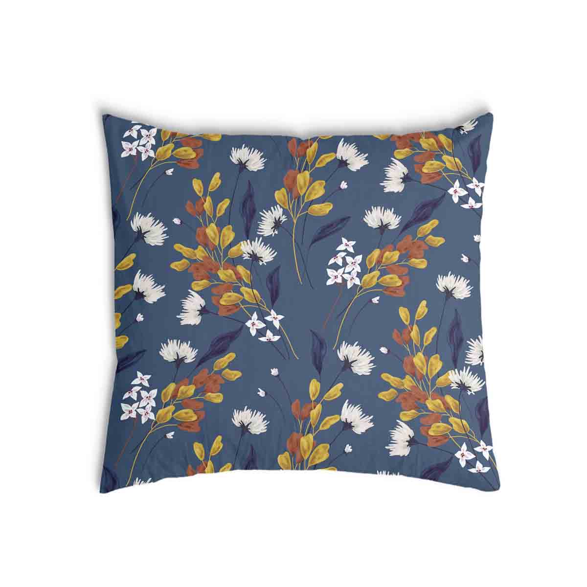 Coussin de santé bleu avec bouquet de fleurs