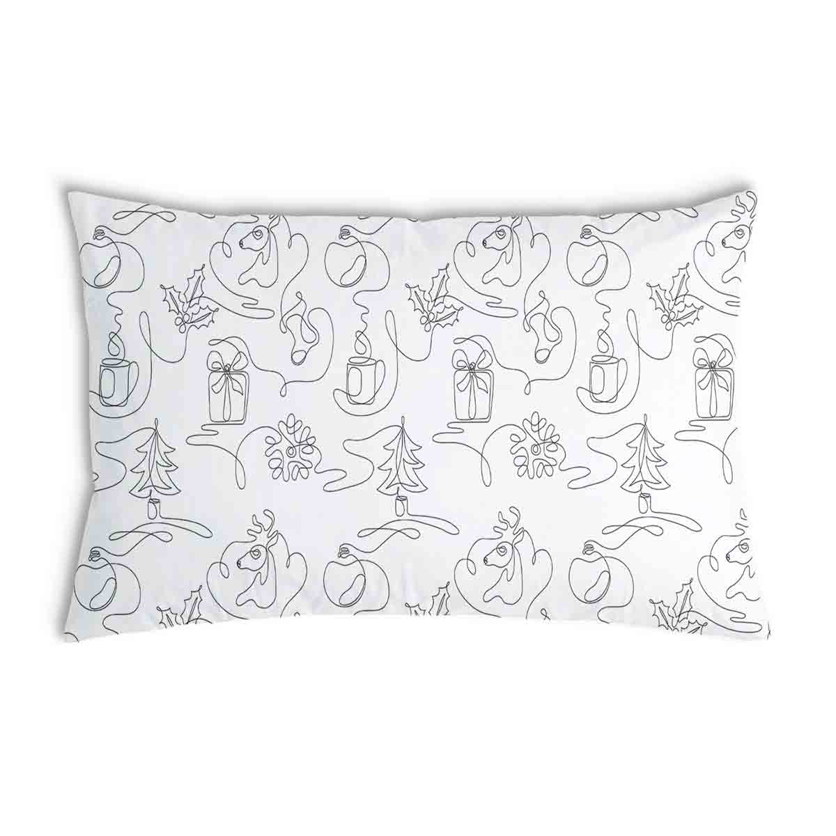 Coussin de santé Noël abstrait