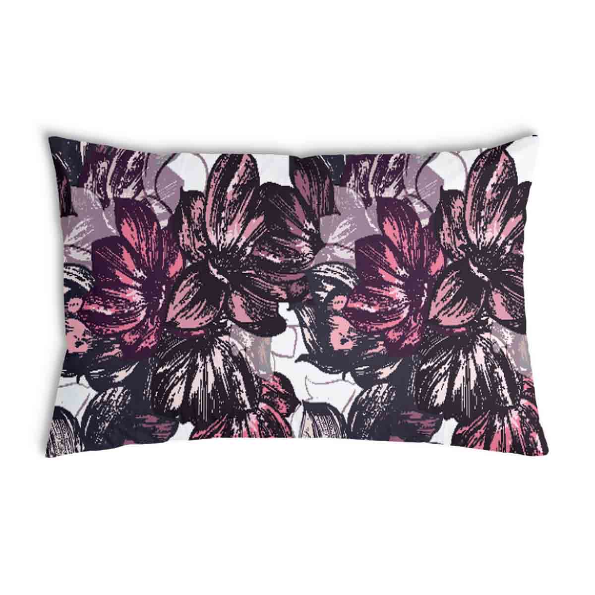 Coussin de santé avec mer de fleurs violettes