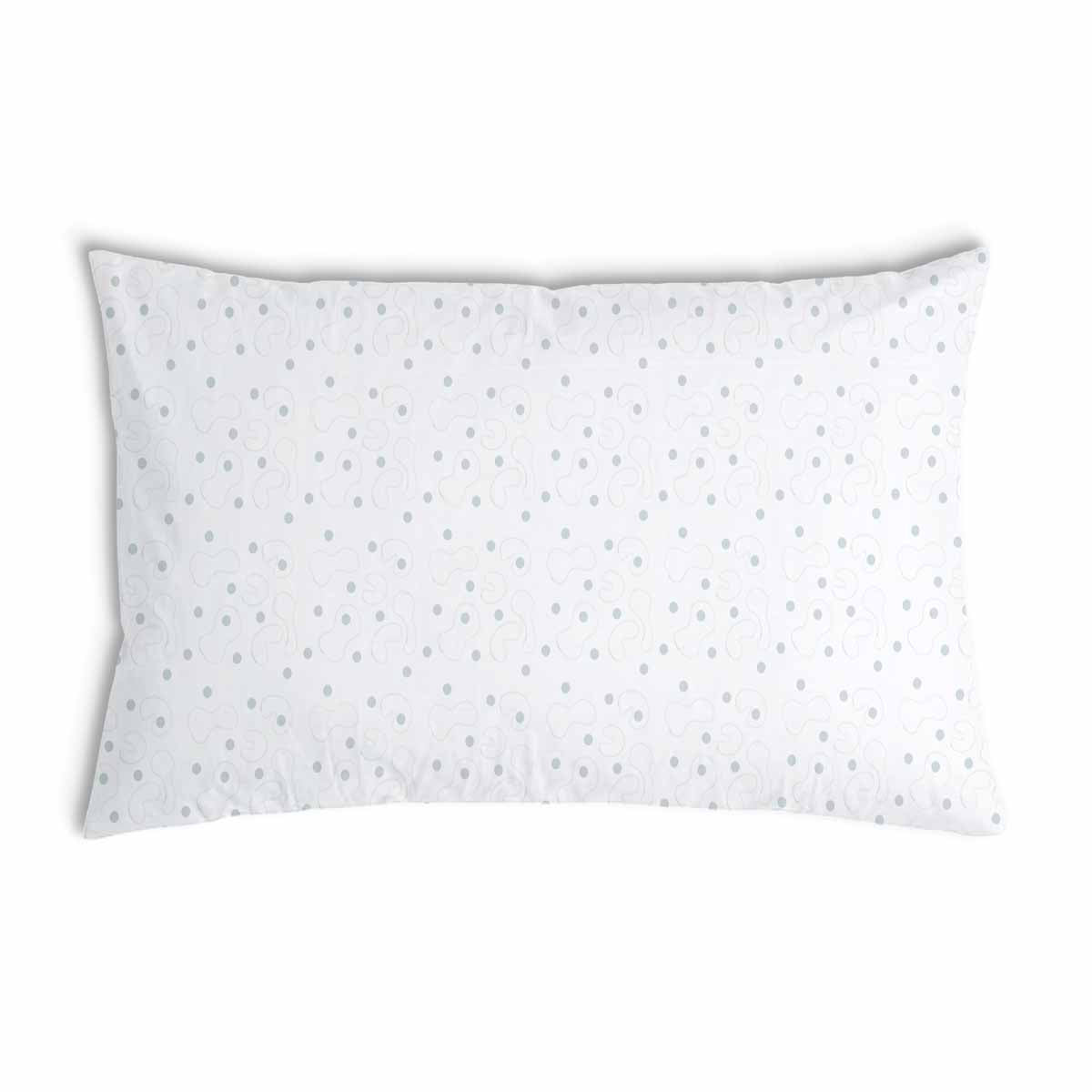 Coussin de santé blanc avec des points gris