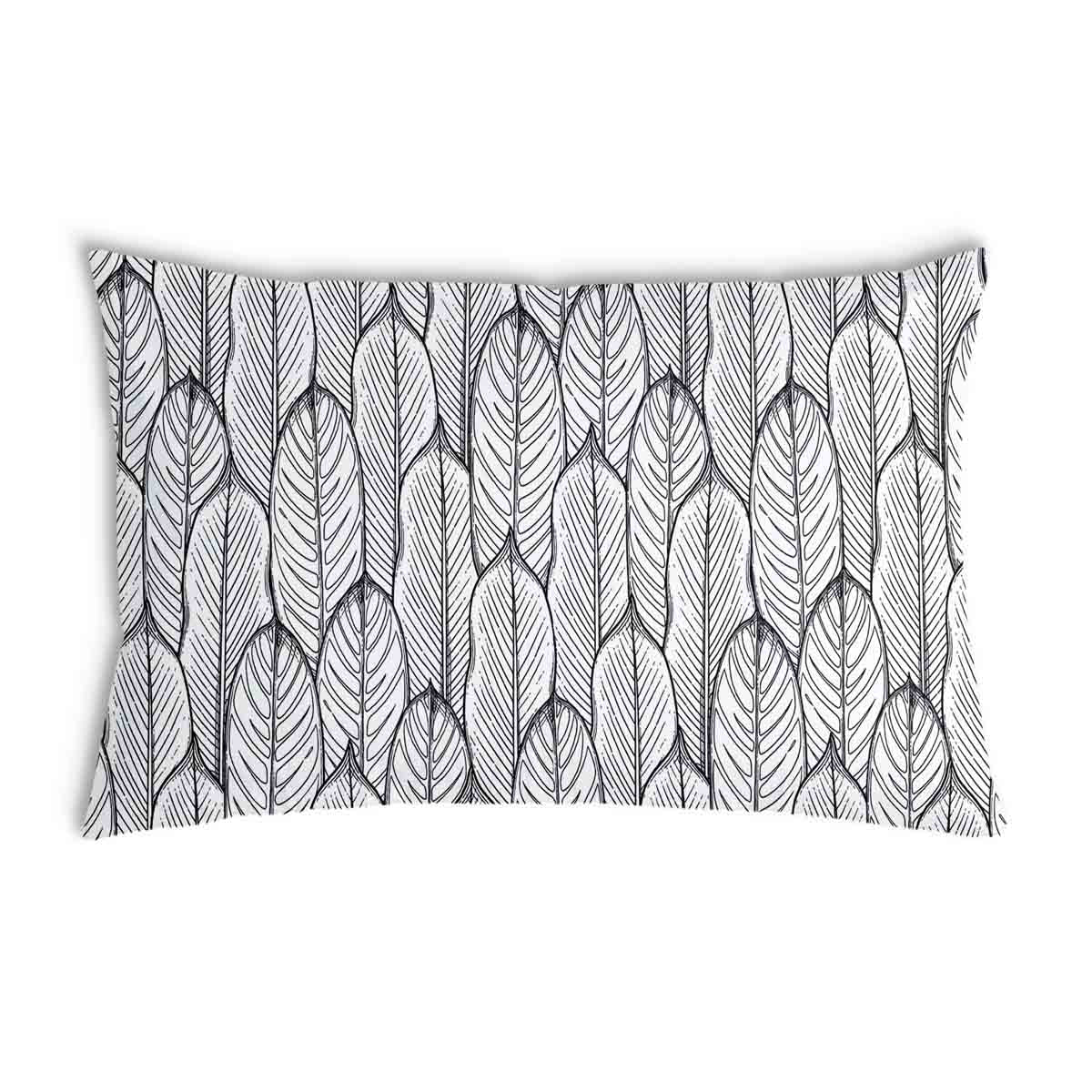 Coussin de santé gris avec feuilles d'érable