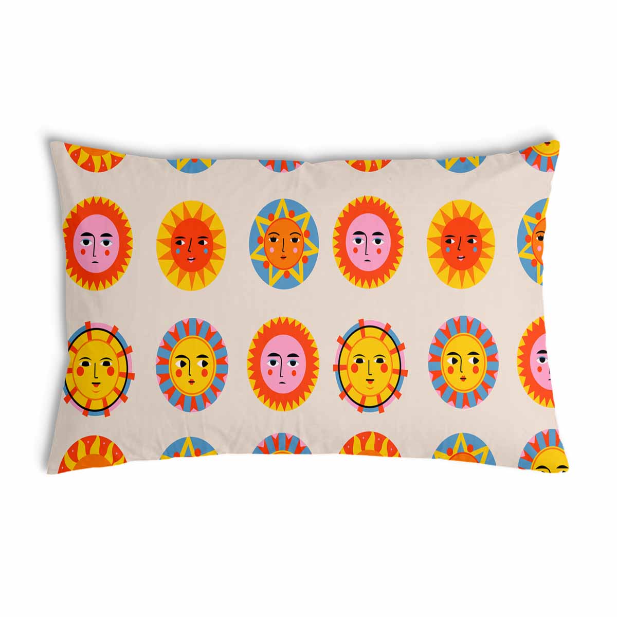 Coussin de santé beige avec soleil
