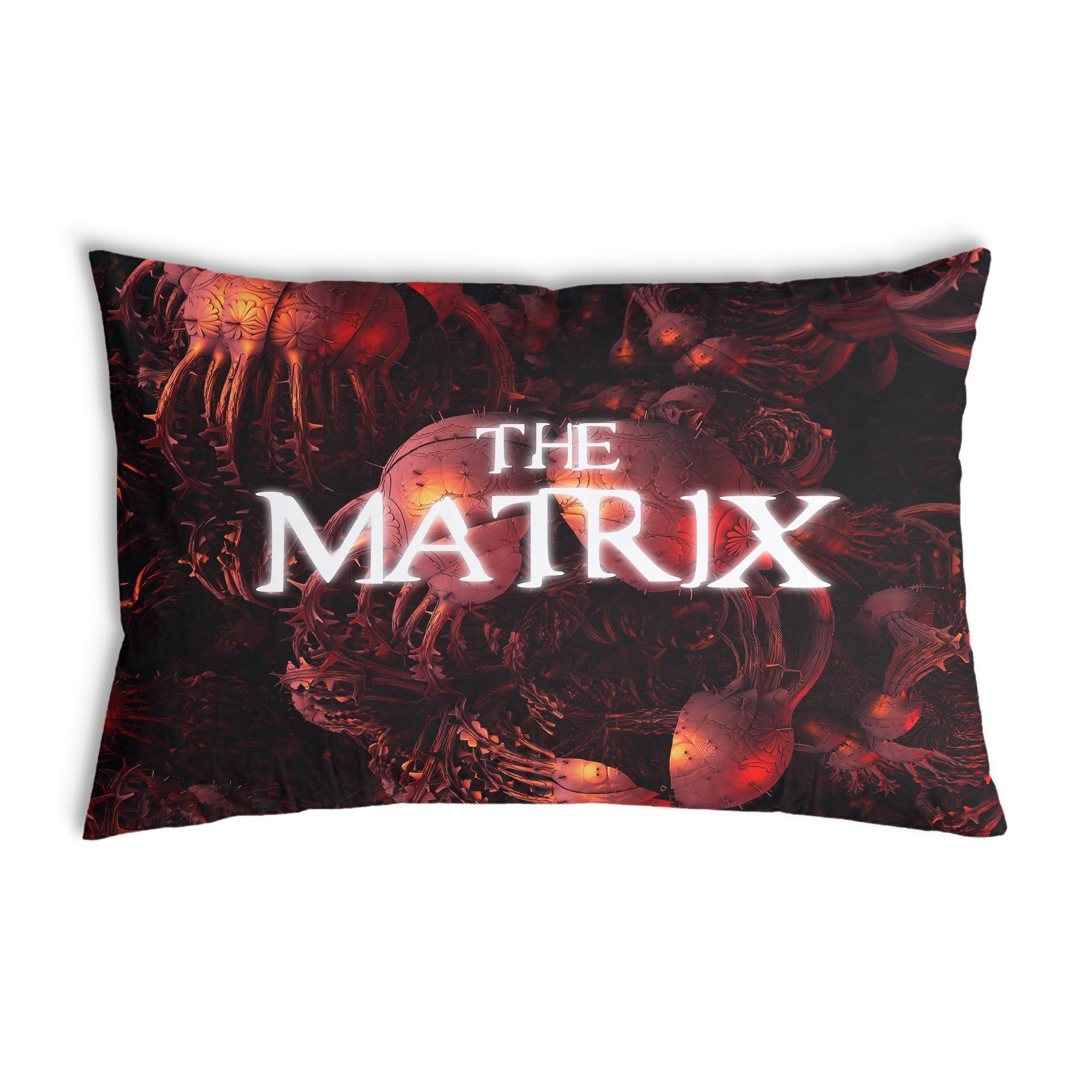 Coussin de santé rouge The Matrix Schriftzug