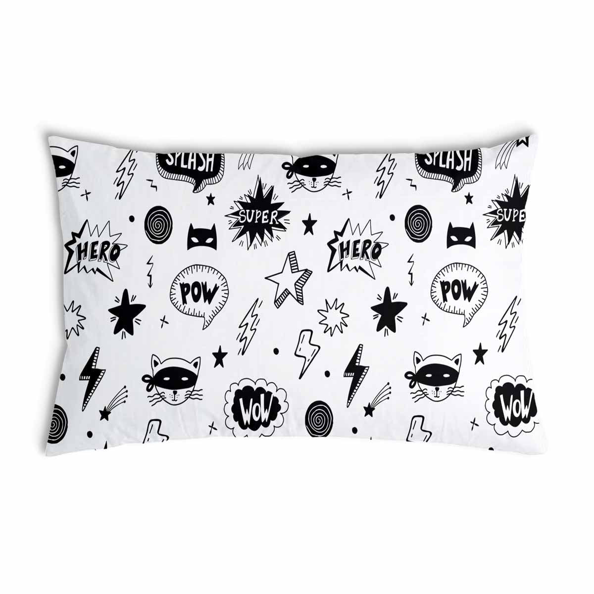 Coussin de santé blanc super-héros
