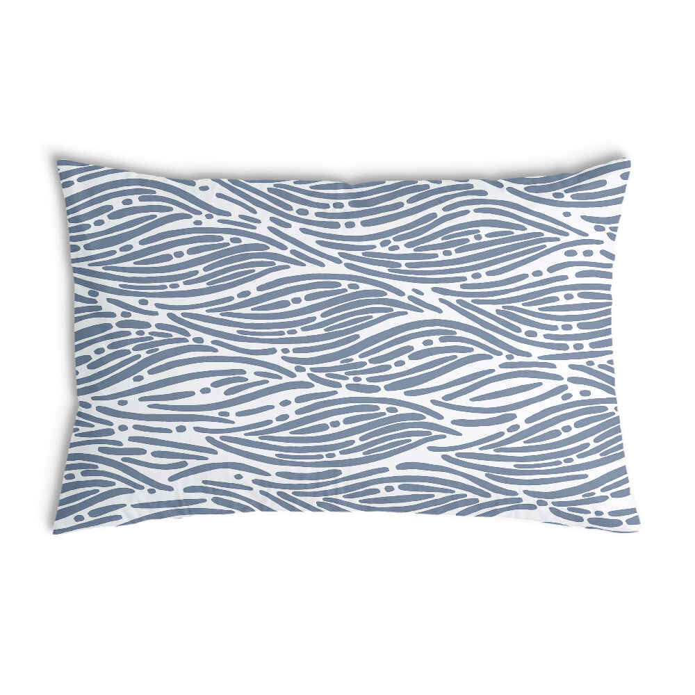 Coussin de santé motif ondulé bleu