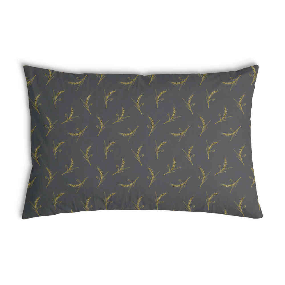 Coussin de santé gris avec blé