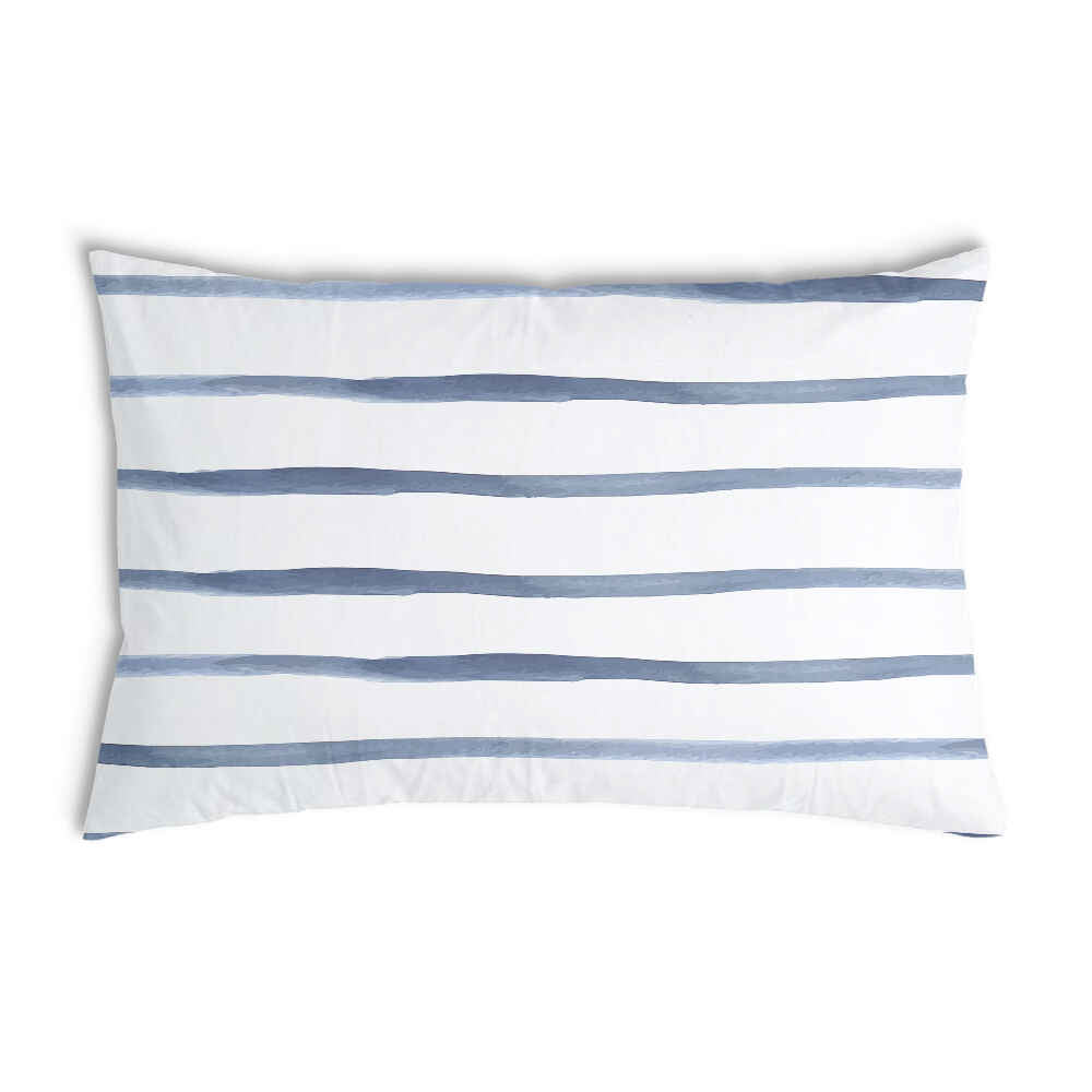 Coussin de santé rayures transversales bleues