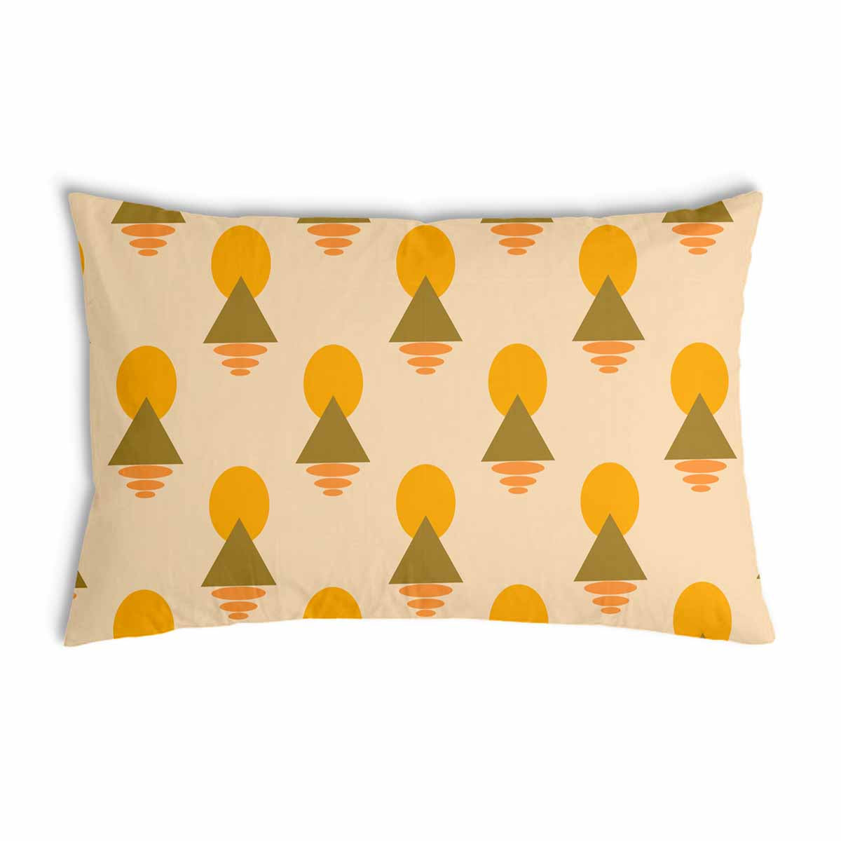 Coussin de santé avec formes jaunes