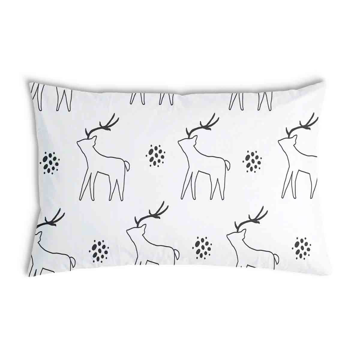Coussin de santé blanc avec cerf