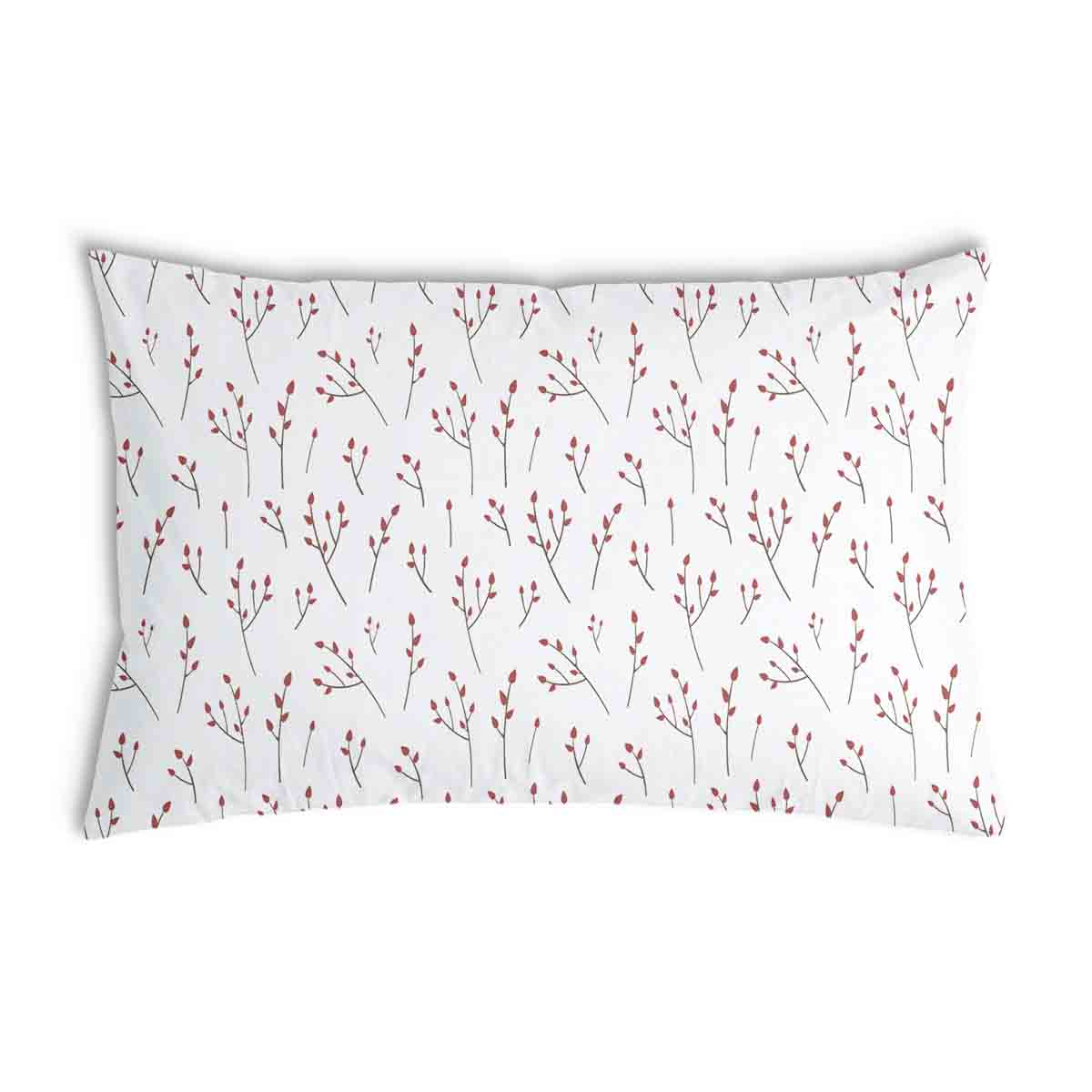 Coussin de santé blanc avec de délicates roses