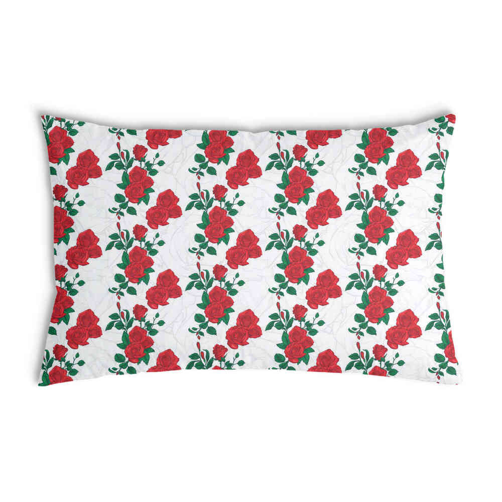Coussin de santé blanc avec rosier