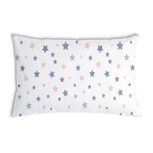 Oreiller de santé avec housse en coton Blanc avec étoiles