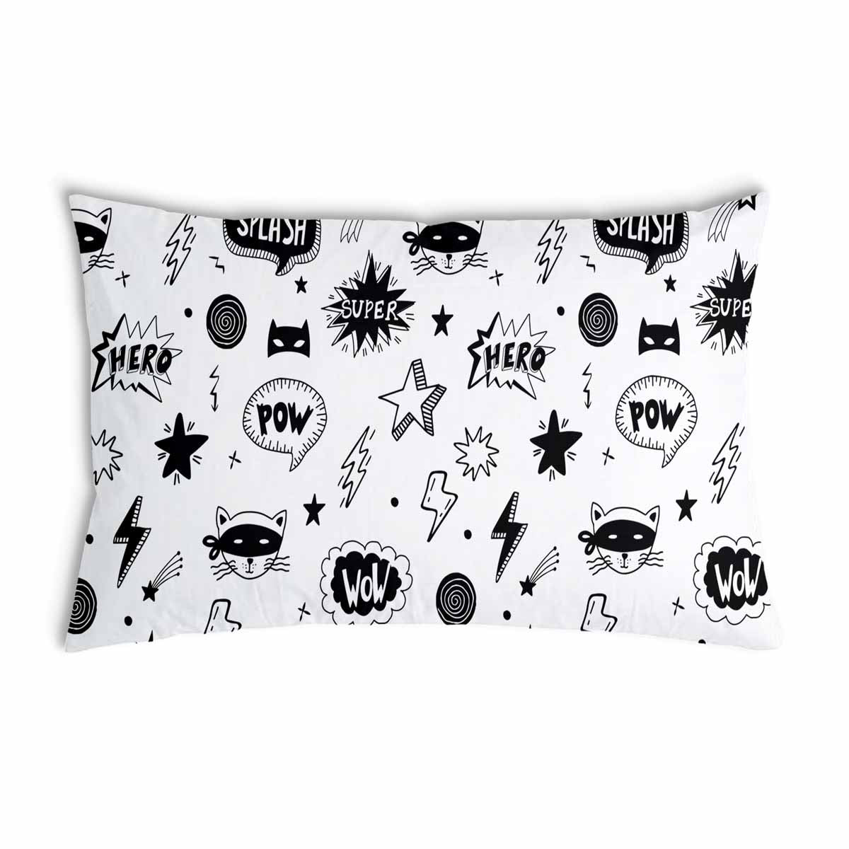 Coussin de santé blanc super-héros