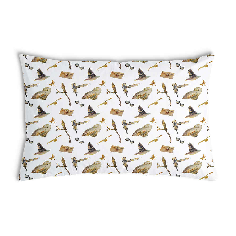 Coussin de santé blanc avec hiboux