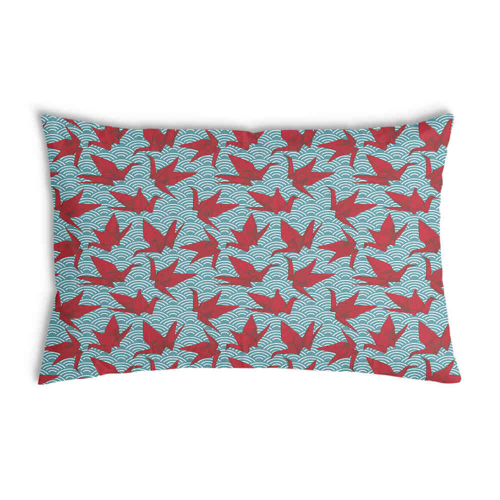 Coussin de santé rouge origami