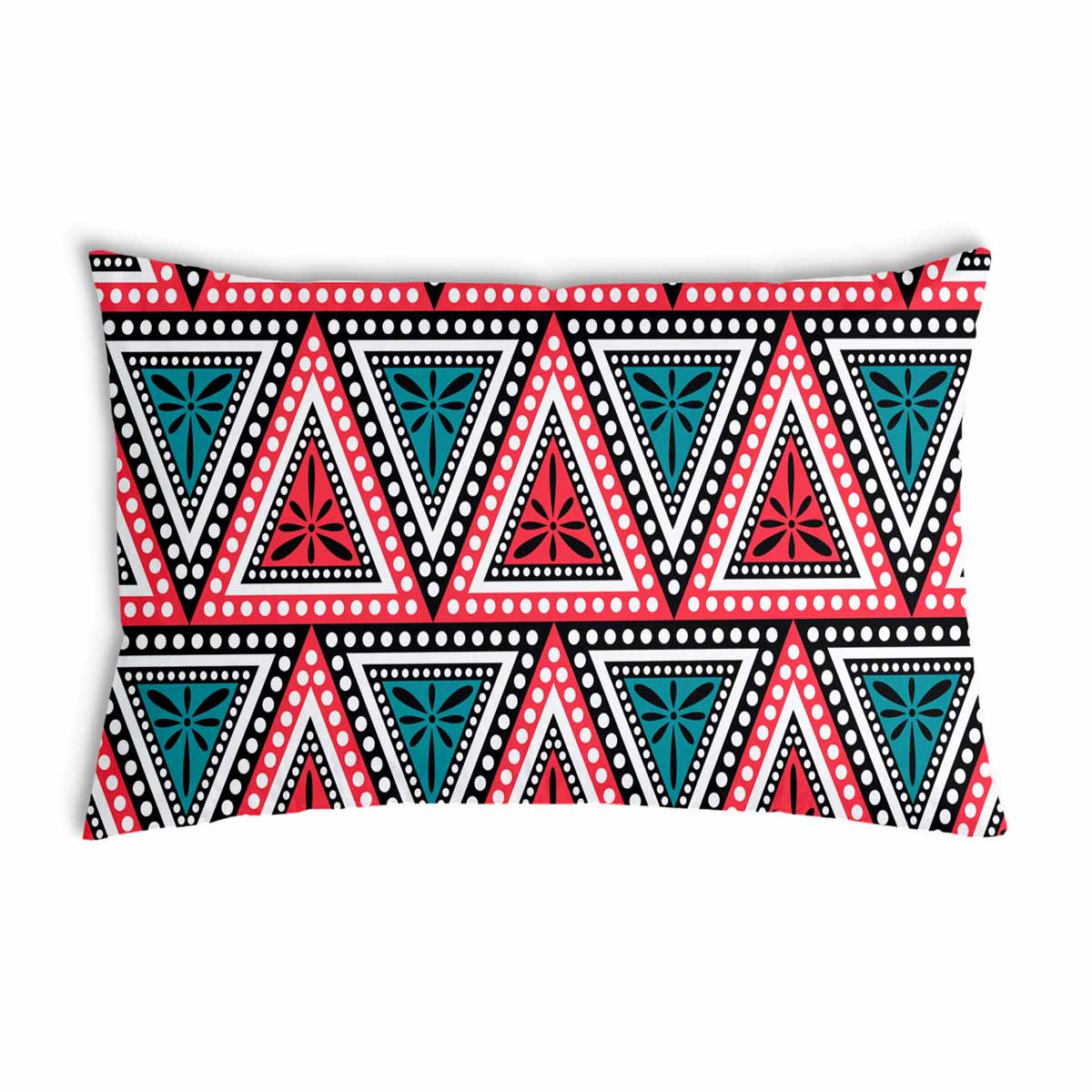 Coussin de santé avec des triangles colorés
