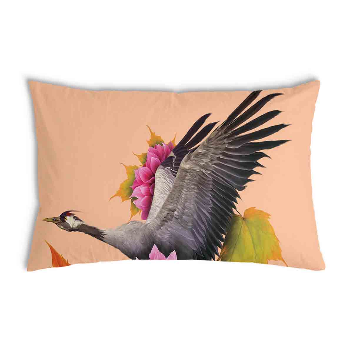 Coussin de santé orange avec grue