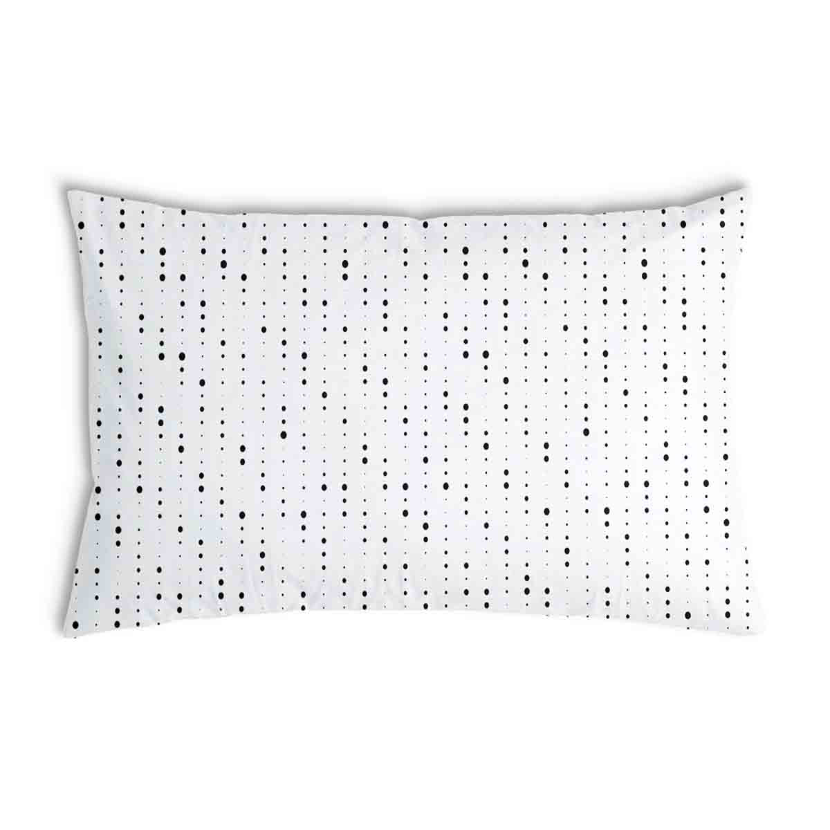 Coussin de santé blanc avec des points noirs