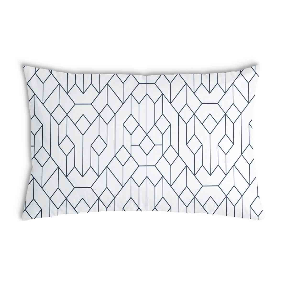 Coussin de santé blanc avec motif noir