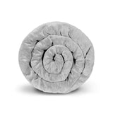 Couverture thérapeutique originale - Housse 4 saisons en gris