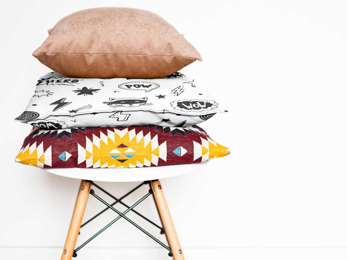 Coussin de santé blanc super-héros