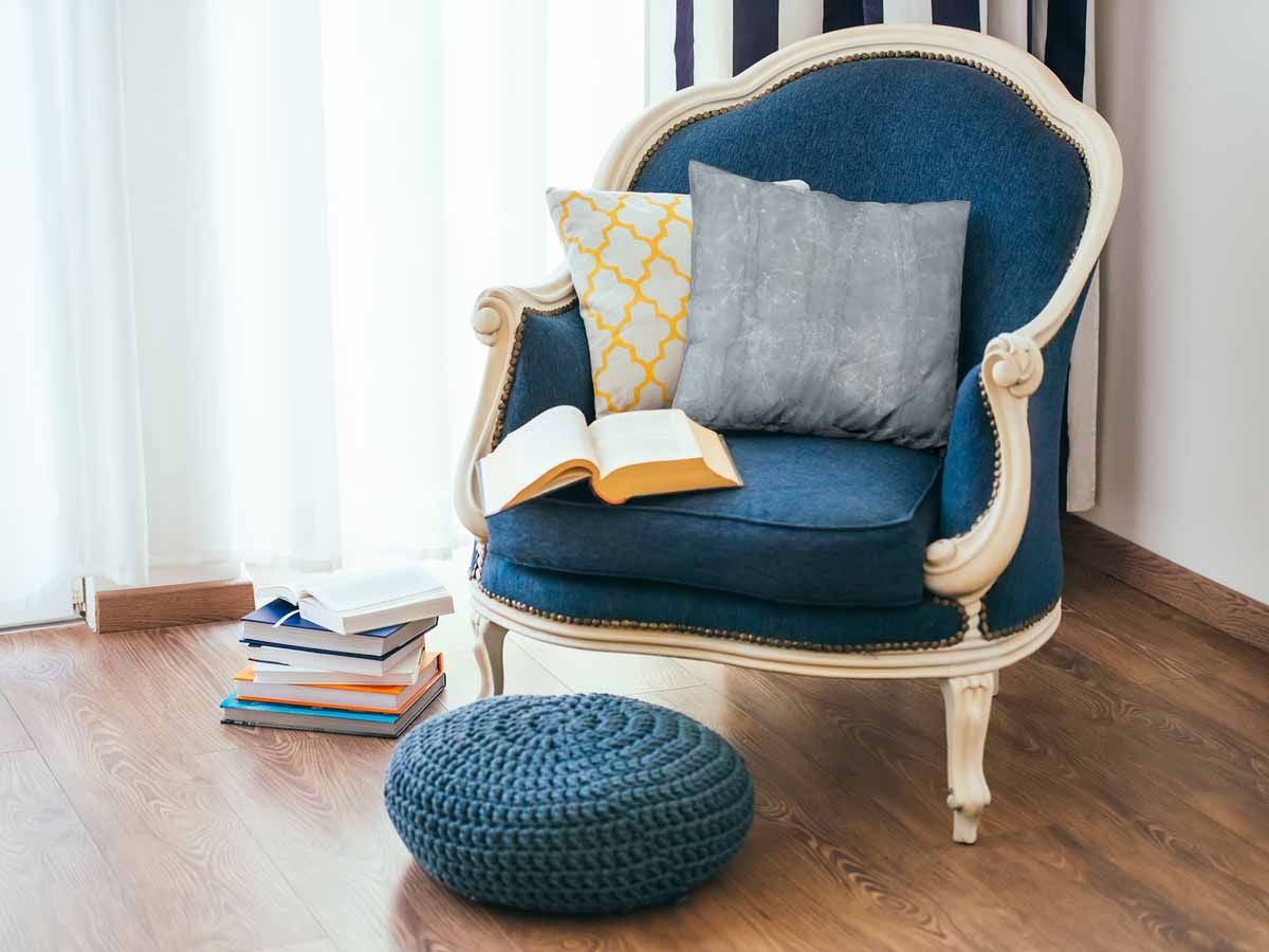 Coussin de santé gris avec flocons de neige