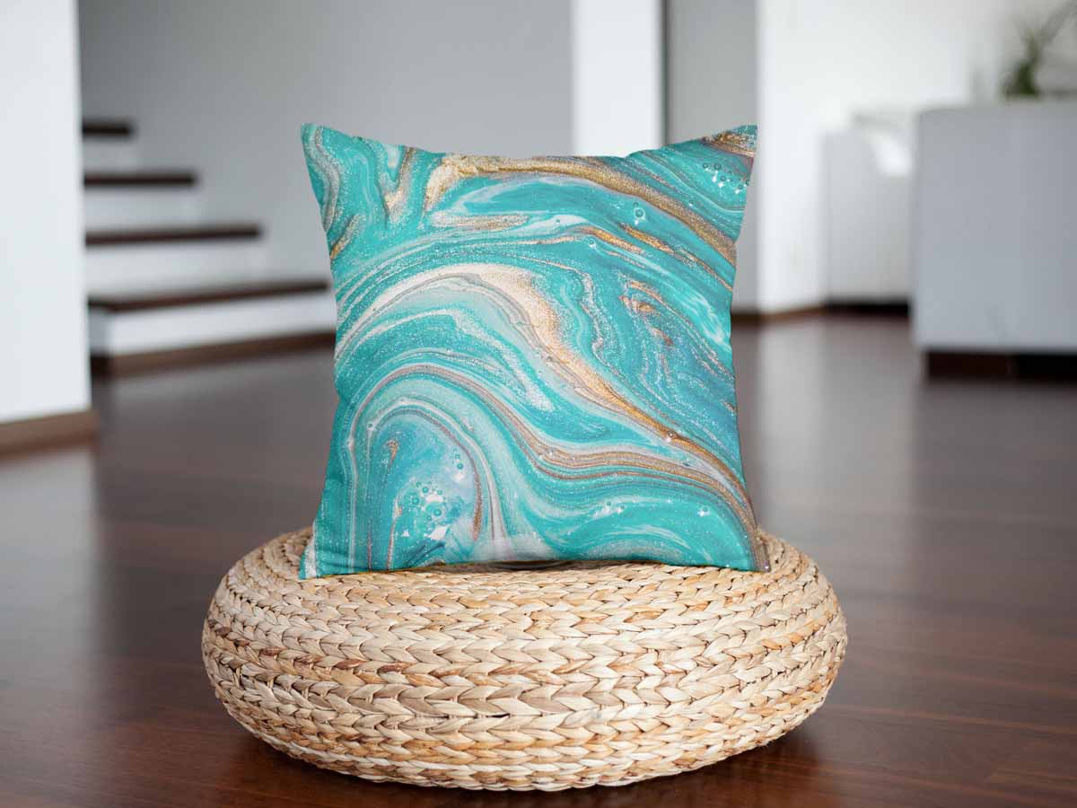 Coussin de santé marbre turquoise