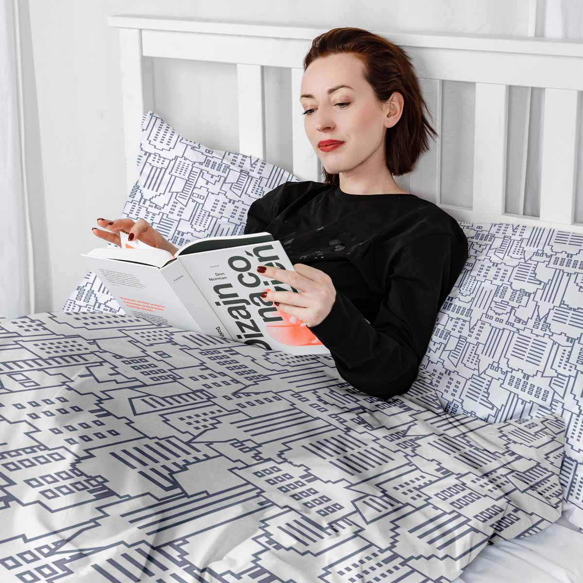 Couette de thérapie Ensemble de literie Blanc New York