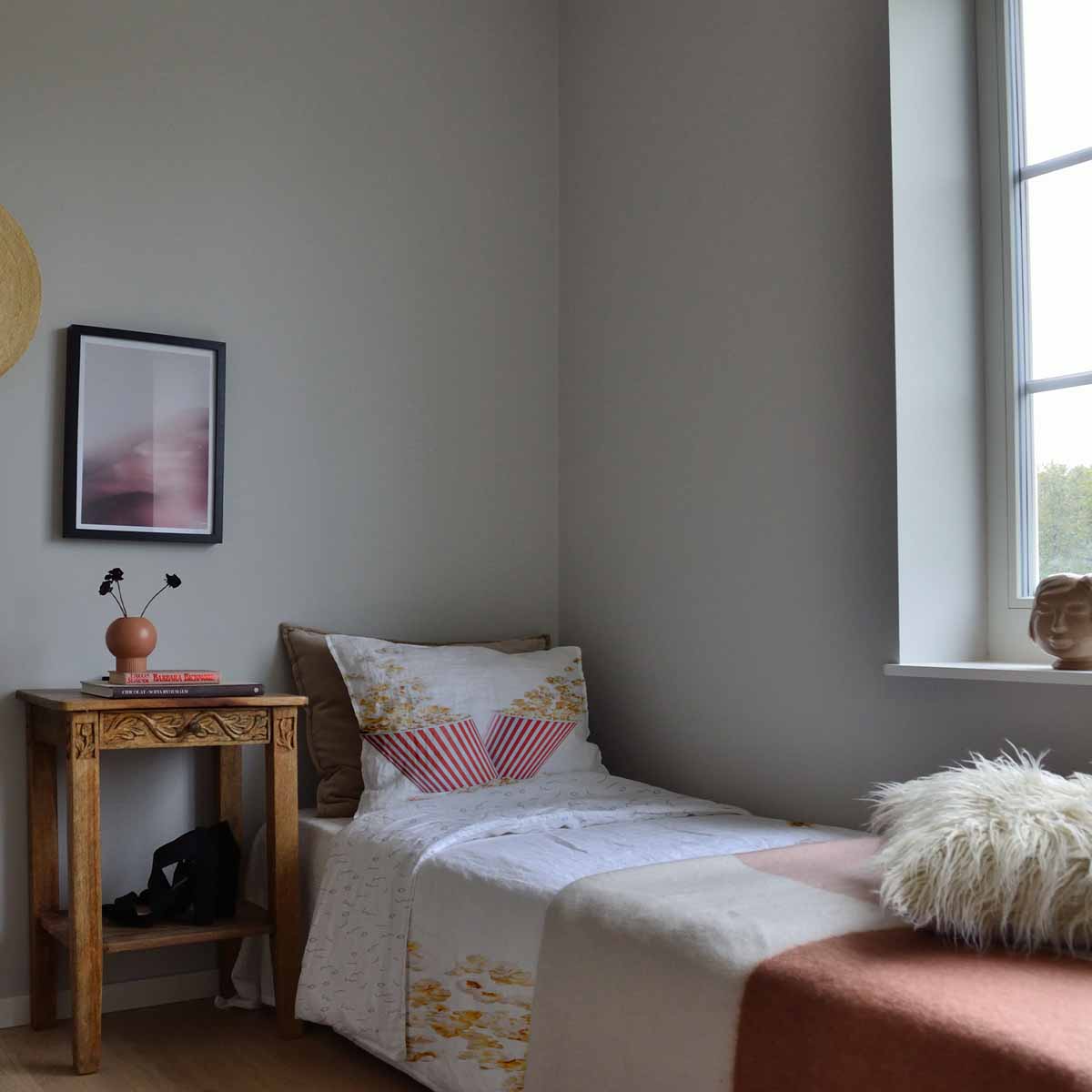 Couette thérapeutique Ensemble de literie blanc avec popcorn