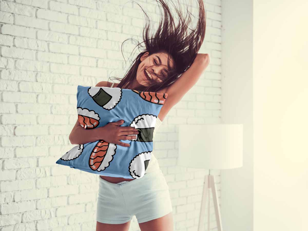 Coussin de santé avec sashimi